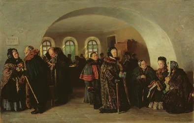 Pokladnice v den důchodu, 1876